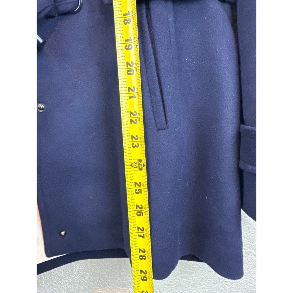 Pendleton Wool Duffle Coat Jacket Navy Hooded Tog… - image 8